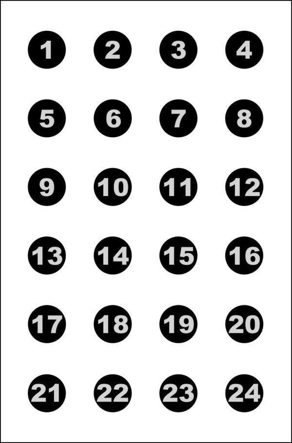 Action Target VB24100 Sighting Military Circle Paper 23" x 35" Black/White 100 Per Box — view 1