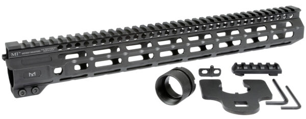 MIDWEST INDUSTRIES INC MICRM15 M-Series AR-15 6061 Aluminum Black Hard Coat Anodized 15" — view 1