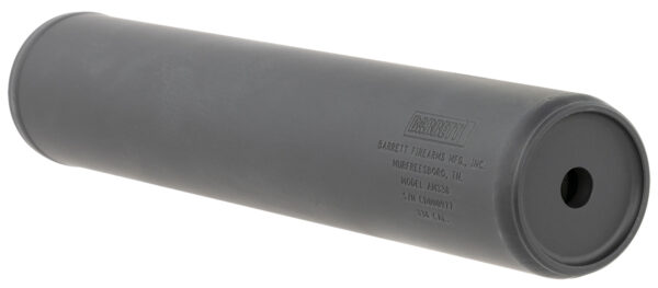 Barrett 18415 AM 338 made of Black Titanium with 1.90" Diameter, 10.30" OAL & 5/8"-24 tpi Thread Pattern for 338 Cal or Lower Includes Barrett Muzzle Brake Adaptor — view 1