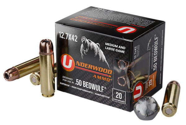 Underwood Ammo 518 XTP  50Beowulf 350gr Jacketed Hollow Point 20 Per Box/10 Case — view 1