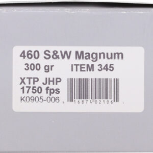UNDERWOOD 460 SW MAG 300GR - XTP JHP 20BX/10CS — view 2