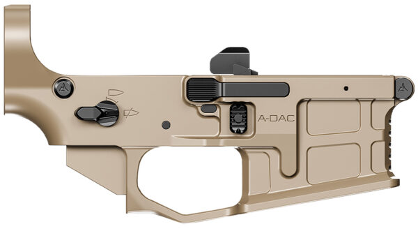 Radian Weapons R0390 A-DAC 15 Lower Receiver FDE, Fully Ambi Controls, Talon 45/90 Safety, Ext. Bolt Catch, Left-Side Mag Release, Right-Side Bolt Release, Enhanced Takedown Pins — view 1