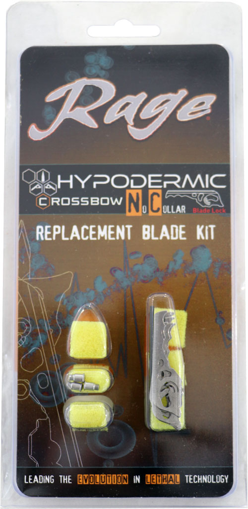 RAGE REPLACEMENT BLADES - HYPODERMIC XBOW NO-COLLAR — view 1