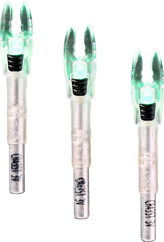 NOCKTURNAL SHIFT LIGHTED NOCK - UNIVERSAL GREEN 3PK — view 1