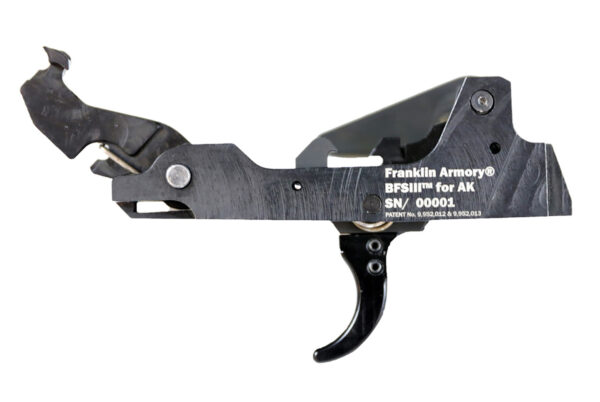 Franklin Armory 0350002BLK  Binary 9mm Black Curved Trigger Fits AK Platform — view 1