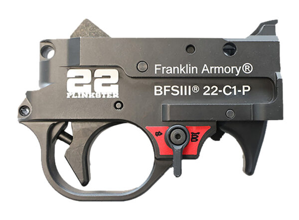 Franklin Armory 0250033BLK 22 Plinkster BFSIII Black Curved Trigger Drop-In Fits 10/22 — view 1