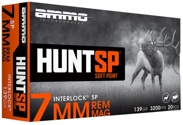 Ammo Inc 7MM139SPA20 Hunt  7mm 139gr Soft Point 20 Per Box/10 Case — view 1
