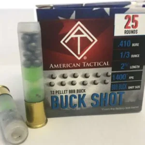ATI BBB BUCK AMO .410GA 12 PELLET 1/3 OZ 2.5" 250RD/CASE (10 BOXES PER CASE)