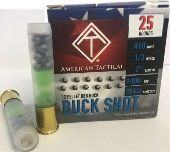 ATI BBB BUCK AMO .410GA 12 PELLET 1/3 OZ 2.5" 250RD/CASE (10 BOXES PER CASE) — view 1