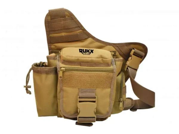 RUKX GEAR SINGLE STRAP SLING BAG TAN (12/CASE) — view 1