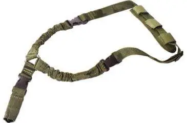 RUKX GEAR TACTICAL SINGLE POINT BUNGEE SLING GREEN — view 1