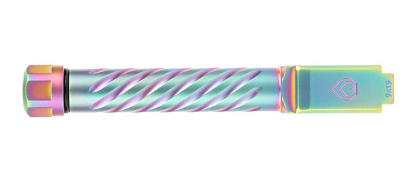 Ballistic Advantage BAPSG195T3W Premium Series  9mm Luger Fits Glock 19 Gen 3-5 Spiral Fluted Threaded Iridescent PVD Stainless Steel — view 1