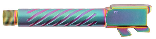 Ballistic Advantage BAPSG175T3W Premium Series  9mm Luger Fits Glock 17 Gen 5 Fluted Threaded Iridescent PVD Stainless Steel — view 1