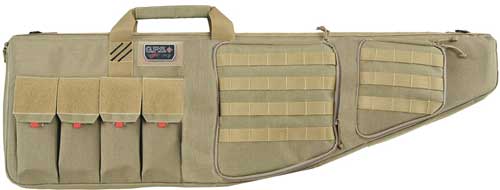GPS TACTICAL AR CASE 42" TAN - W/EXTERNAL HANDGUN HOLDER — view 1