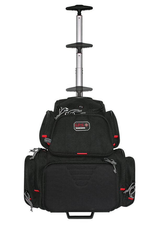GPS Bags 1711ROBP Handgunner Rolling Backpack Black 600D Polyester Holds 4 Handguns — view 1