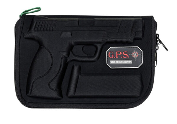 GPS Bags 912PC Custom Molded  w/ Lockable Zippers Internal Mag Holder & Black Finish for S&W M&P Full-Size/Compact (9mm Luger/40 S&W/45 ACP) — view 1