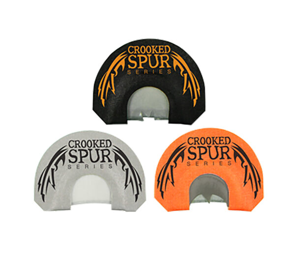 Foxpro CSMCOMBO Crooked Spur Combo Pack Diaphragm Call Double/3.5 Reed Turkey Sounds Attracts Turkeys Black/Orange/White 3 Piece — view 1