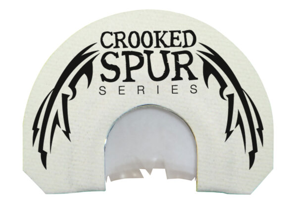 Foxpro CSMOUTHWHTSLASH Crooked Spur V-Cut Slash Diaphragm Call Triple Reed Turkey Sounds Attracts Turkeys White — view 1