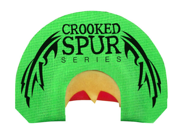 Foxpro CSMOUTHBACKWING Crooked Spur Back Wing Diaphragm Call Triple Reed Turkey Sounds Attracts Turkeys Green — view 1