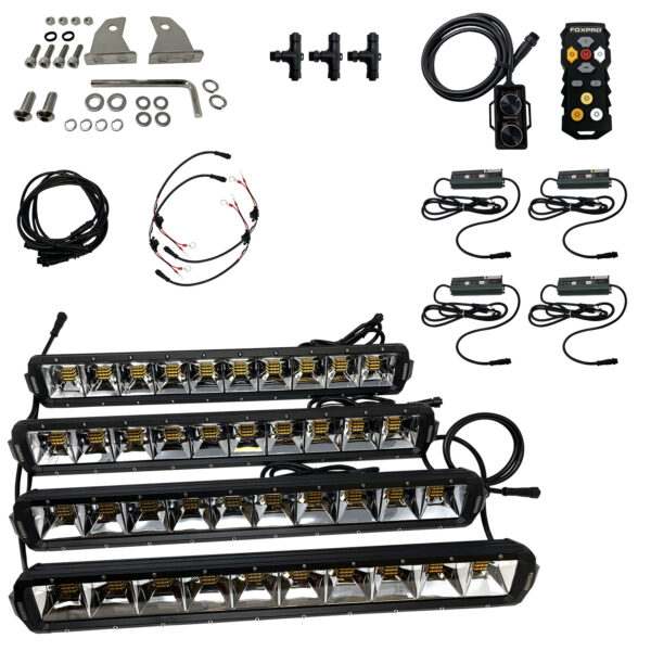 Foxpro MUDCT4KIT Mud Cutter Light Kit  Black 2810/3380/4408 Lumens White/Amber/Mixed LED — view 1