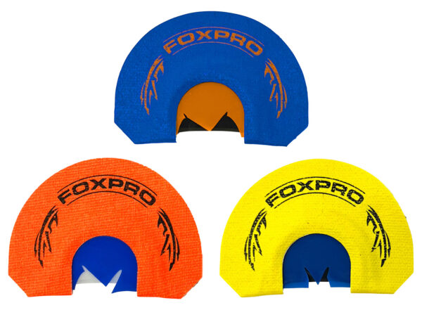 Foxpro CSSPURTKRCOMBO Spurtaker Combo Diaphragm Call Attracts Turkey Blue/Orange/Yellow 3 Pack — view 1