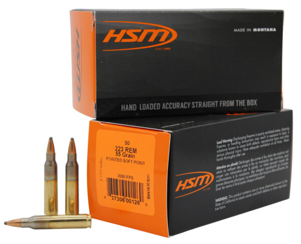 HSM 2232 Varmint  *Remanufactured 223 Rem 55 gr Soft Point 50 Per Box/10 Case — view 1
