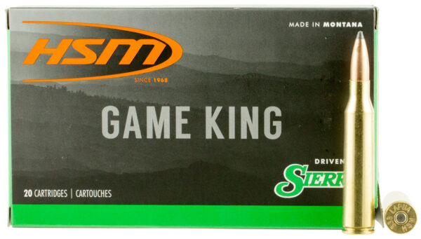 HSM 338LAPUA14N Game King  338 Lapua Mag 215 gr Sierra GameKing Spitzer Boat Tail 20 Per Box/ 20 Case — view 1