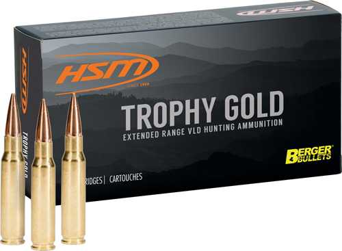 HSM TROPHY GOLD 338 LAPUA MAG - 250GR BERGER OTM 20RD 20BX/CS — view 1