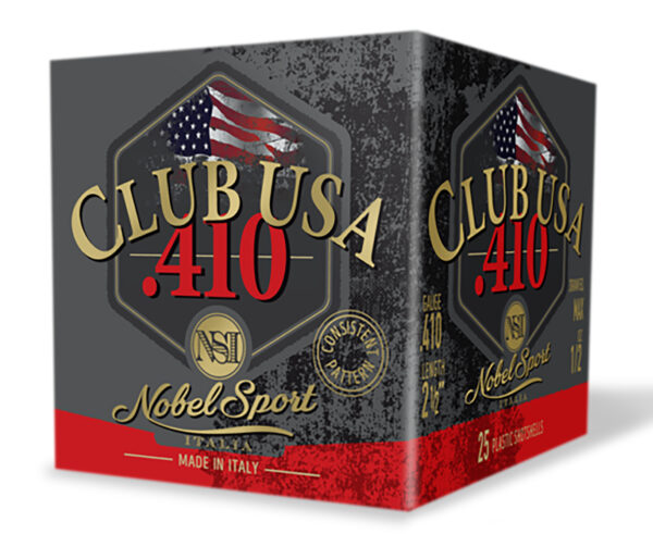 Nobel/eurosports Llc ANS4128  Club USA 410Gauge 2.50" 1/2oz 8Shot 25 Per Box/10 Case — view 1