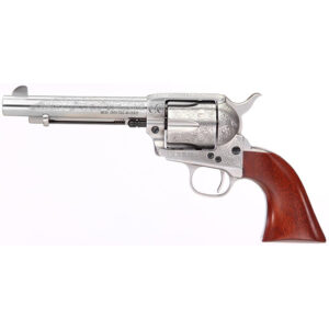 TF CATTLEMAN 45LC 5.5 WHITE FLORAL ENGRAV