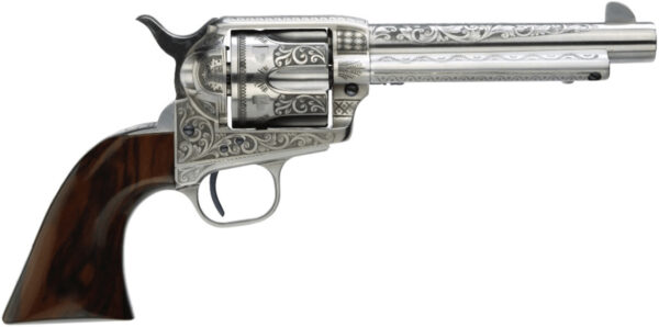 TF UBERTI 1873 CATTLEMAN 45LC 5.5 PHOTO ENGR WHT — view 1