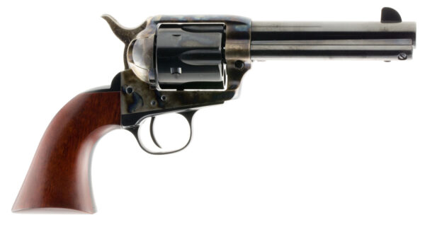 Taylors & Company 550897 1873 Cattleman Uberti 45 Colt (Long Colt) 6 Shot 5.50" Blued Round Barrel & Cylinder Color Case Hardened Steel Frame, Walnut Navy Style Grip, Exposed Hammer — view 1