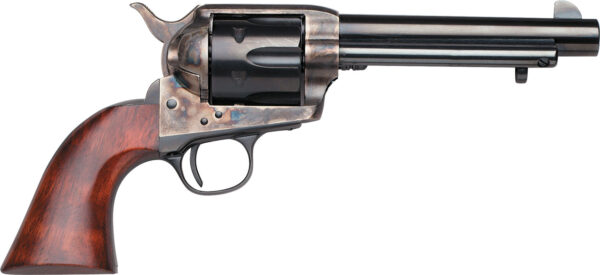 Taylors & Company 550903 1873 Cattleman Uberti Large 357 Mag/38 Special 6 Shot 5.50" Blued Steel Barrel & Cylinder, Color Case Hardened Steel Frame, Walnut Navy Style Grip, Exposed Hammer — view 1