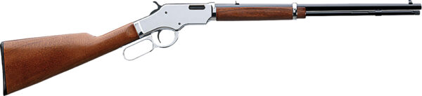 Taylors & Company 550223 Uberti Scout 22 LR Caliber with 14+1 Capacity, 19" Blued Barrel, Chrome-Plated Metal Finish & Walnut Stock Right Hand (Full Size) — view 1