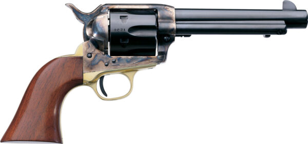 Taylors & Company 550527 Ranch Hand  357 Mag Caliber with 5.50" Blued Finish Barrel, 6rd Capacity Blued Finish Cylinder, Color Case Hardened Finish Steel Frame & Walnut Grip — view 1