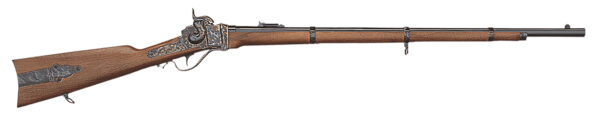 Taylors & Company 210122 1859 Sharps Infantry Pedersoli 54 Cal Percussion 30" Blued Round Barrel, Color Case Hardened Steel Receiver, Fixed Walnut Stock, Musket Cap Ignition, Right Hand — view 1