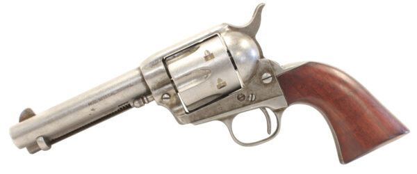 Taylors & Company 555136 1873 Cattleman 357 Mag Caliber with 4.75" Barrel, 6rd Capacity Cylinder, Overall Antique Finish Steel & Walnut Grip — view 1