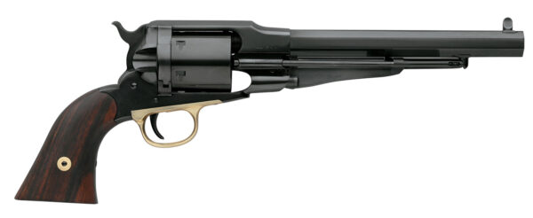 Taylors & Company 550773 Remington Conversion Uberti 38 Special 6 Shot 7.38" Blued Octagon Barrel, Cylinder & Steel Frame, Walnut Grip, Manual Safety, Exposed Hammer — view 1