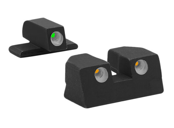 Meprolight USA 101103301 Tru-Dot  Green Tritium White Outline Front Sight-Orange Tritium White Outline Rear Sight Sig Sauer P-Series P226/P320 — view 1