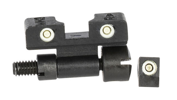 Meprolight USA 227703101 Tru-Dot Adjustable Sights  Green Tritium White Outline Front Sight-Green Tritium White Outline Rear Sight Smith & Wesson K/L/N Frames — view 1