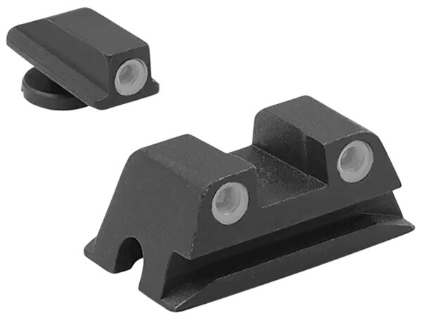Meprolight USA 188023101 Tru-Dot  Green Tritium White Outline Front Sight-Green Tritium White Outline Rear Sight Walther Arms PPS/PPX/Creed — view 1