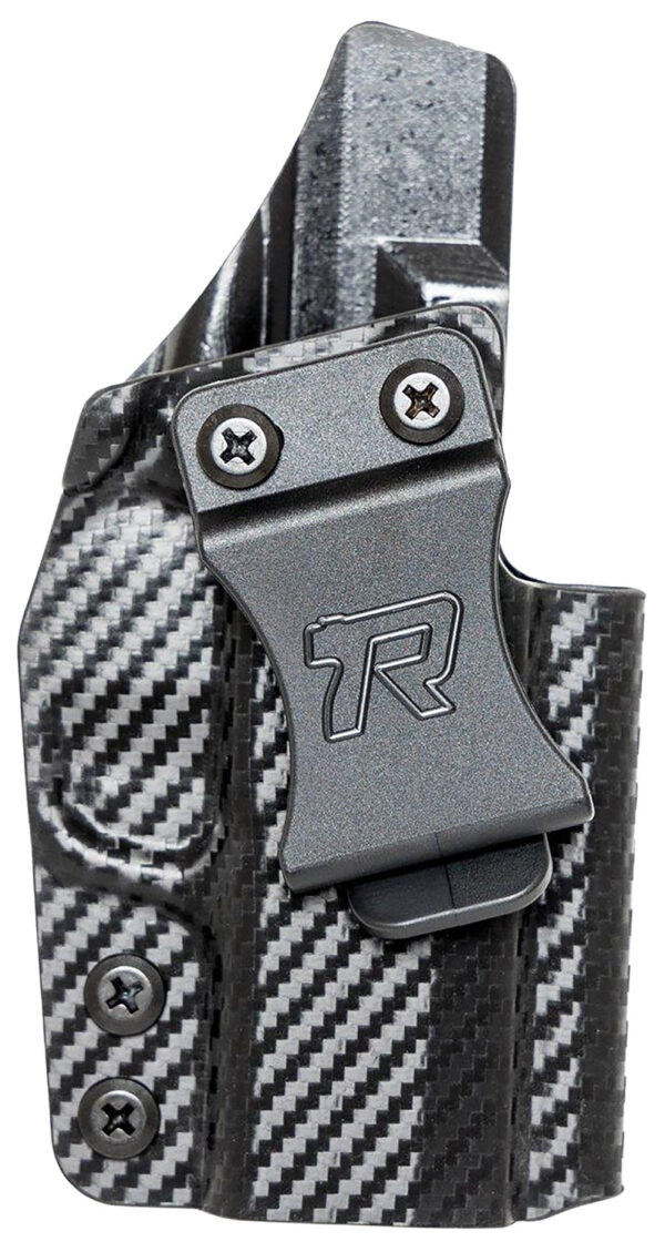Rounded Gear SFAHELLCATCFRHVAR Kydex  IWB Black Kydex Fits Springfield Hellcat Belt Clip Right Hand — view 1