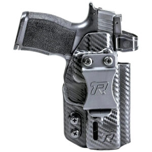 Rounded Gear RGDRUIDSIGXMACROCFAM Druid  IWB/OWB Black Carbon Fiber Kydex Fits Sig P365 X Macro Ambidextrous