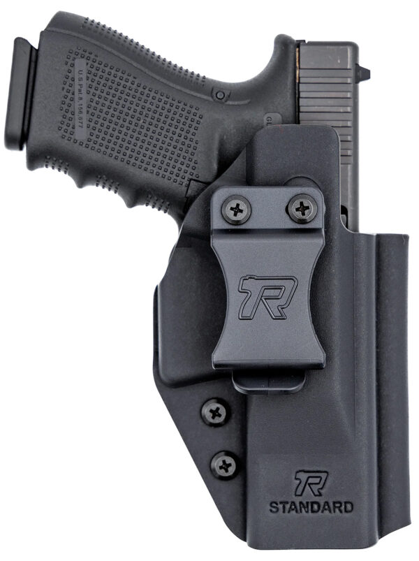 Rounded Gear RGUNVRSLSTNDRDBLK Universal Kydex  IWB Black Kydex Belt Clip Fits Standard Sized Handguns Right Hand — view 1