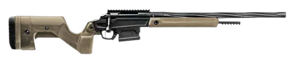 Stag Arms SABR01040002 Pursuit  6.5 Creedmoor 5+1 20" Threaded/Fluted Sporter, Black Cerakote Barrel/Rec, Tan OEM Hybrid Hunter Stock, TriggerTech Trigger, 20 MOA Scope Mount — view 1