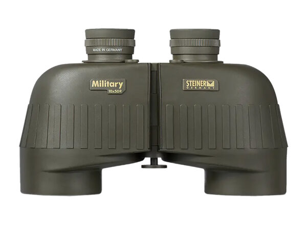 Steiner 2663 M1050 Laser Protection Filter 10x50mm SUMR Military Ranging Reticle Floating Prism Sports-Auto Focus, OD Green Makrolon w/Rubber Armor — view 1