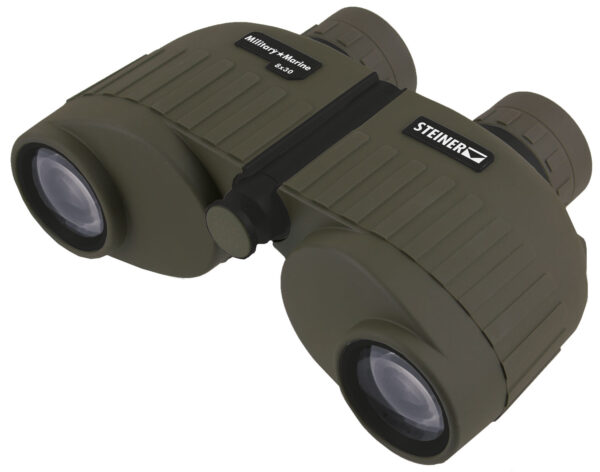 Steiner 2033 Military-Marine  8x30mm Porro Prism, Sports-Auto Focus, OD Green Makrolon w/Rubber Armor — view 1