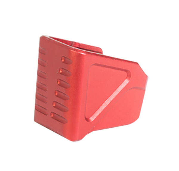 Timber Creek Outdoors GLMEPR Glock 17/19 Magazine Extension Plate Red Aluminum — view 1
