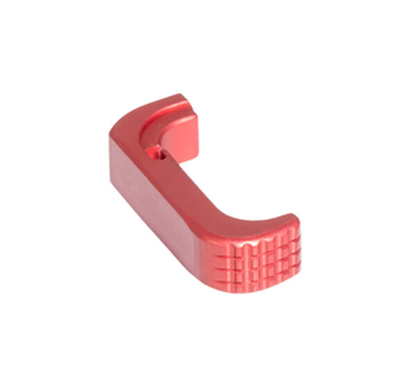 Timber Creek Outdoors GL43XEMRR Glock 43X Extended Magazine Release Anodized Red Aluminum — view 1