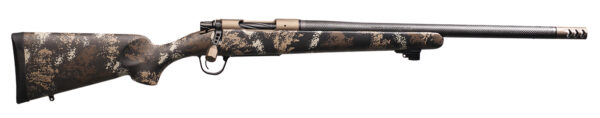Christensen Arms 8010659100 Ridgeline FFT Sports South Exclusive 22 Creedmoor 4+1 20" Carbon Fiber Threaded Barrel, Burnt Bronze Cerakote Steel Drilled & Tapped Receiver, Fixed Carbon Fiber Stock — view 1